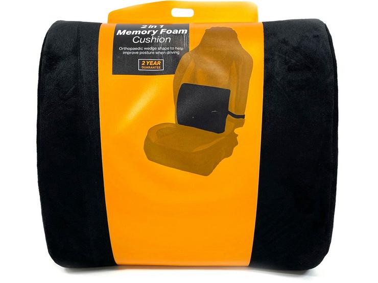 Halfords Gel and Memory Foam Lumbar Cushion