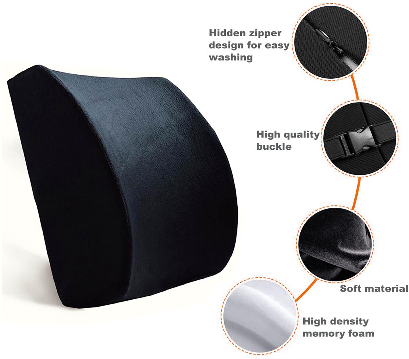 Halfords Gel and Memory Foam Lumbar Cushion