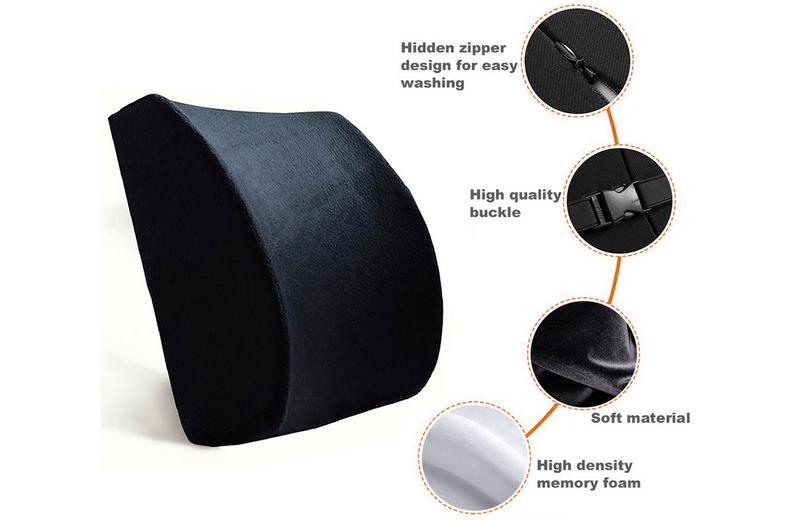 Halfords Gel and Memory Foam Lumbar Cushion Halfords Gel and Memory Foam Lumbar Cushion