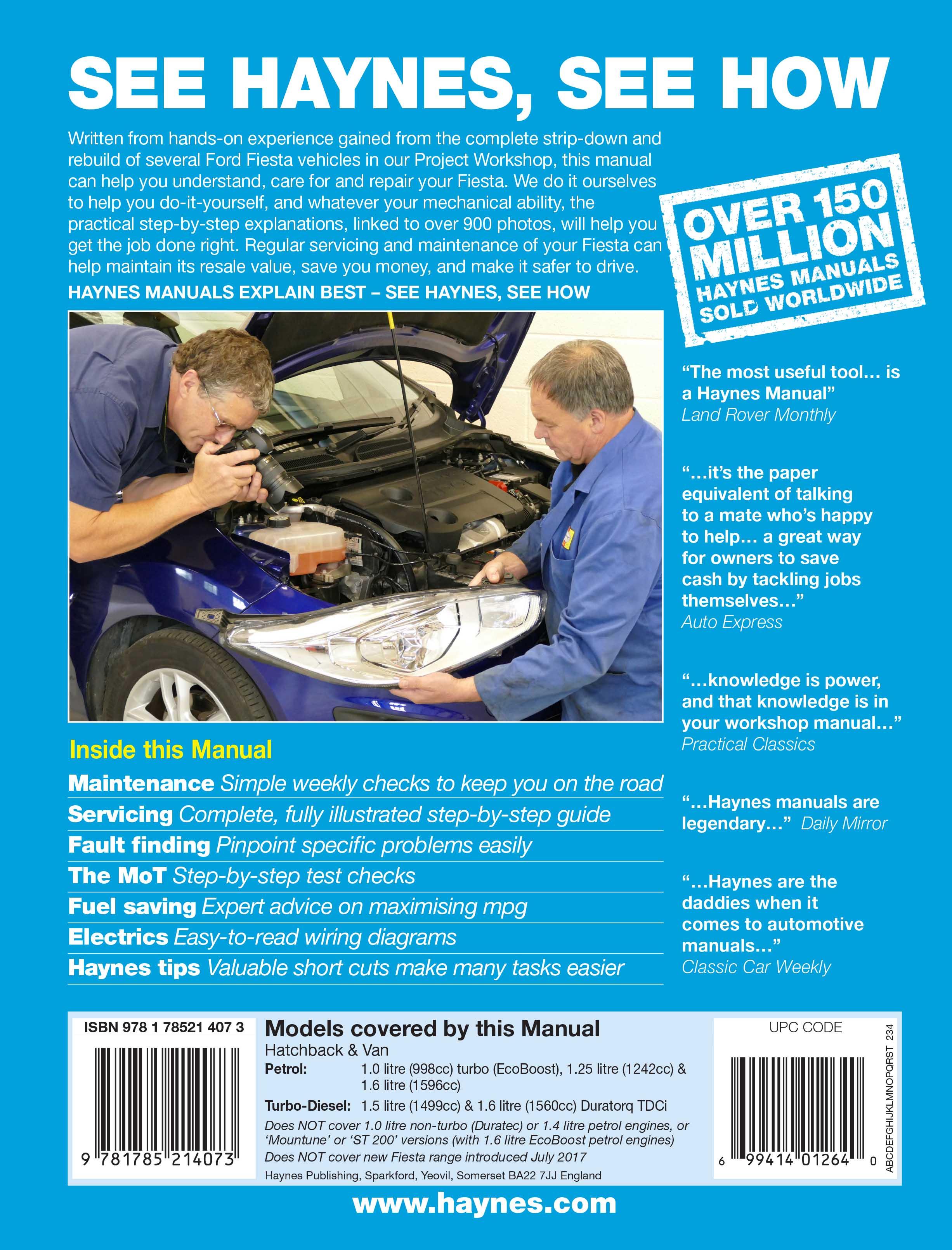 Haynes Ford Fiesta (Apr 13 - 17) Manual