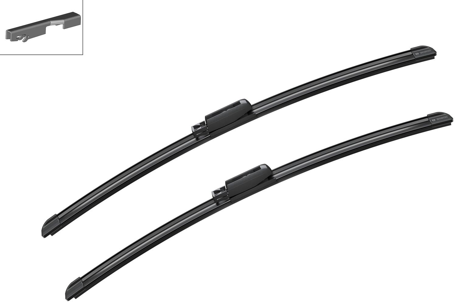 Bosch A017S Wiper Blades - Front Pair