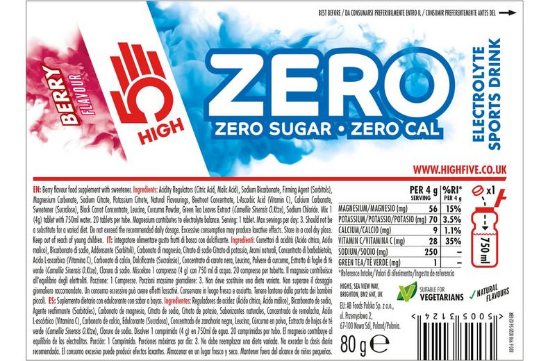 HIGH5 ZERO Cherry/Orange Tablets HIGH5 ZERO Cherry/Orange Tablets