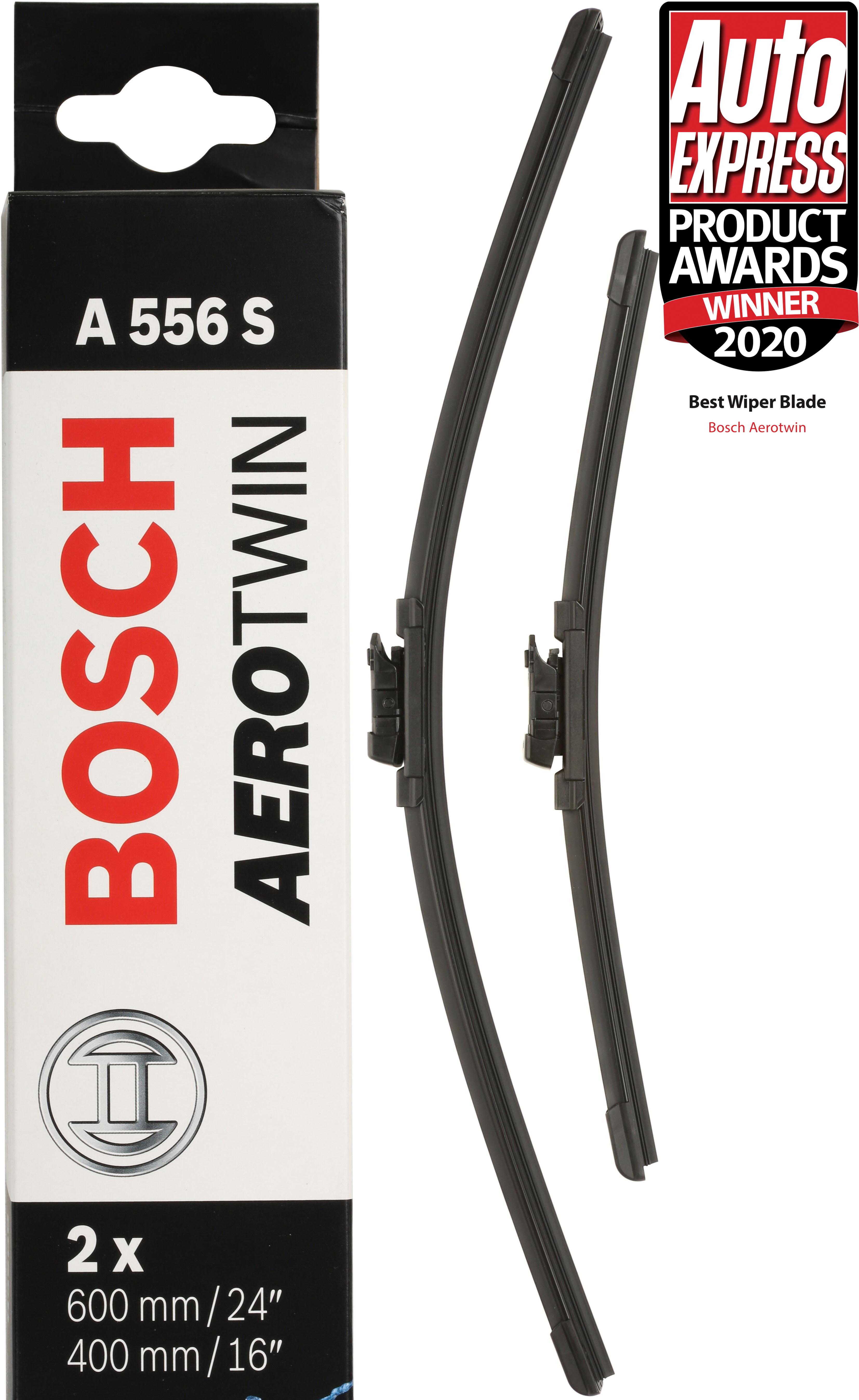 Bosch A556S Wiper Blades - Front Pair