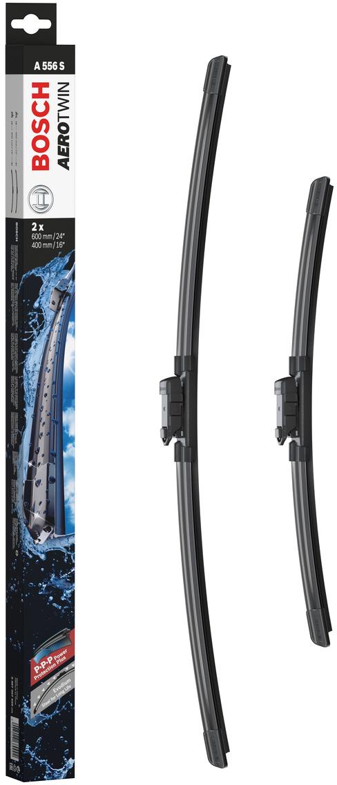 Bosch A556S Wiper Blades - Front Pair