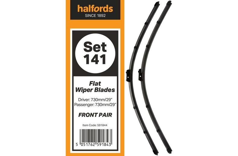 Halfords Set 141 Wiper Blades - Front Pair Halfords Set 141 Wiper Blades - Front Pair