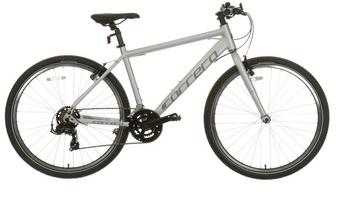 Second Hand Grade C - Carrera Parva Mens Hybrid Bike - Silver - S, M, L Frames