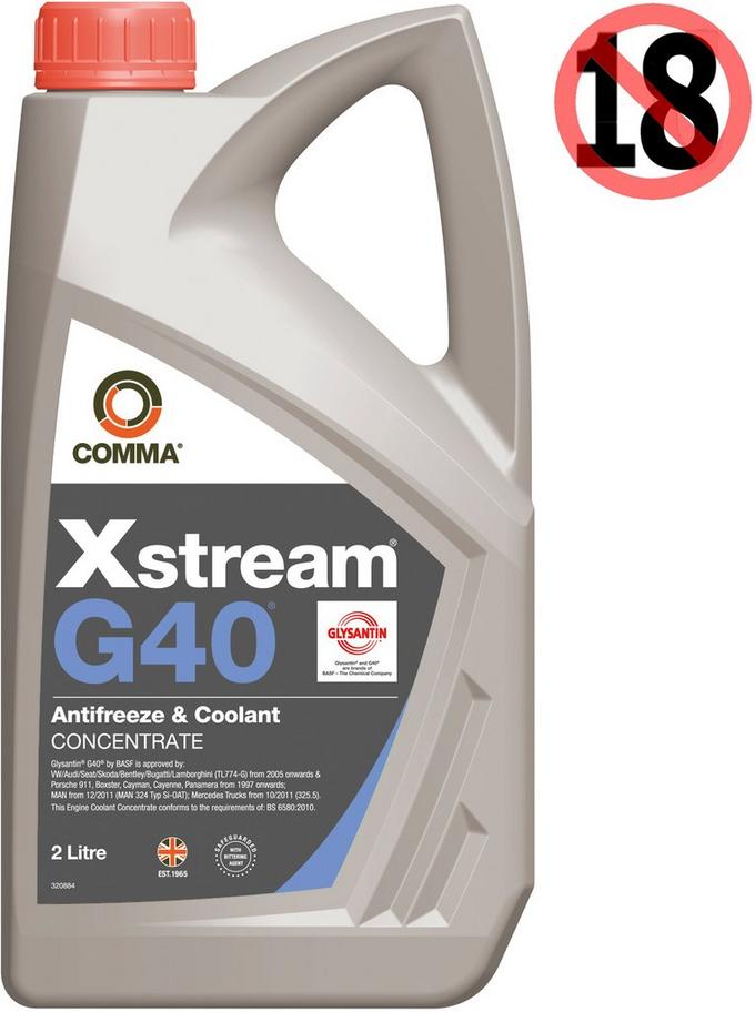 Xstream® G40® Antifreeze & Coolant Concentrate : Manufacturer Approved  Antifreeze & Coolants : Products Guide : Moove Lubricants Limited
