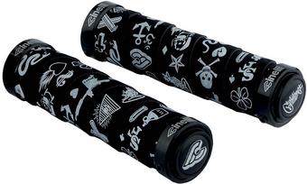 Cinelli Mike Giant Art Handlebar Grips, Black
