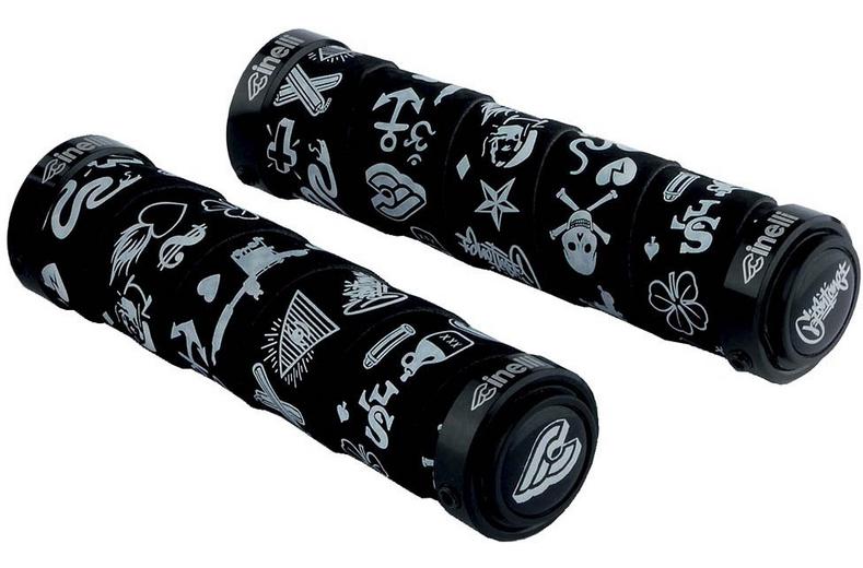 Cinelli Mike Giant Art Handlebar Grips, Black Cinelli Mike Giant Art Handlebar Grips, Black