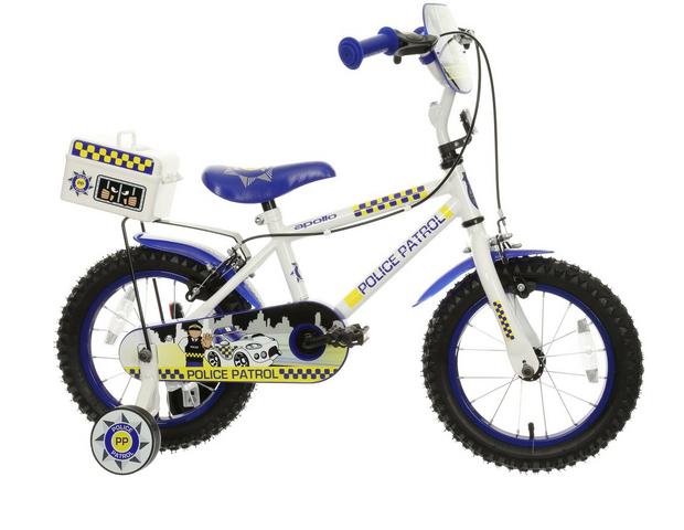 Bicycle NEW Kids 14 Inch Police Bike Boys with Stabilisers 4 Years 