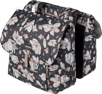 Basil Magnolia Double Pannier Bag