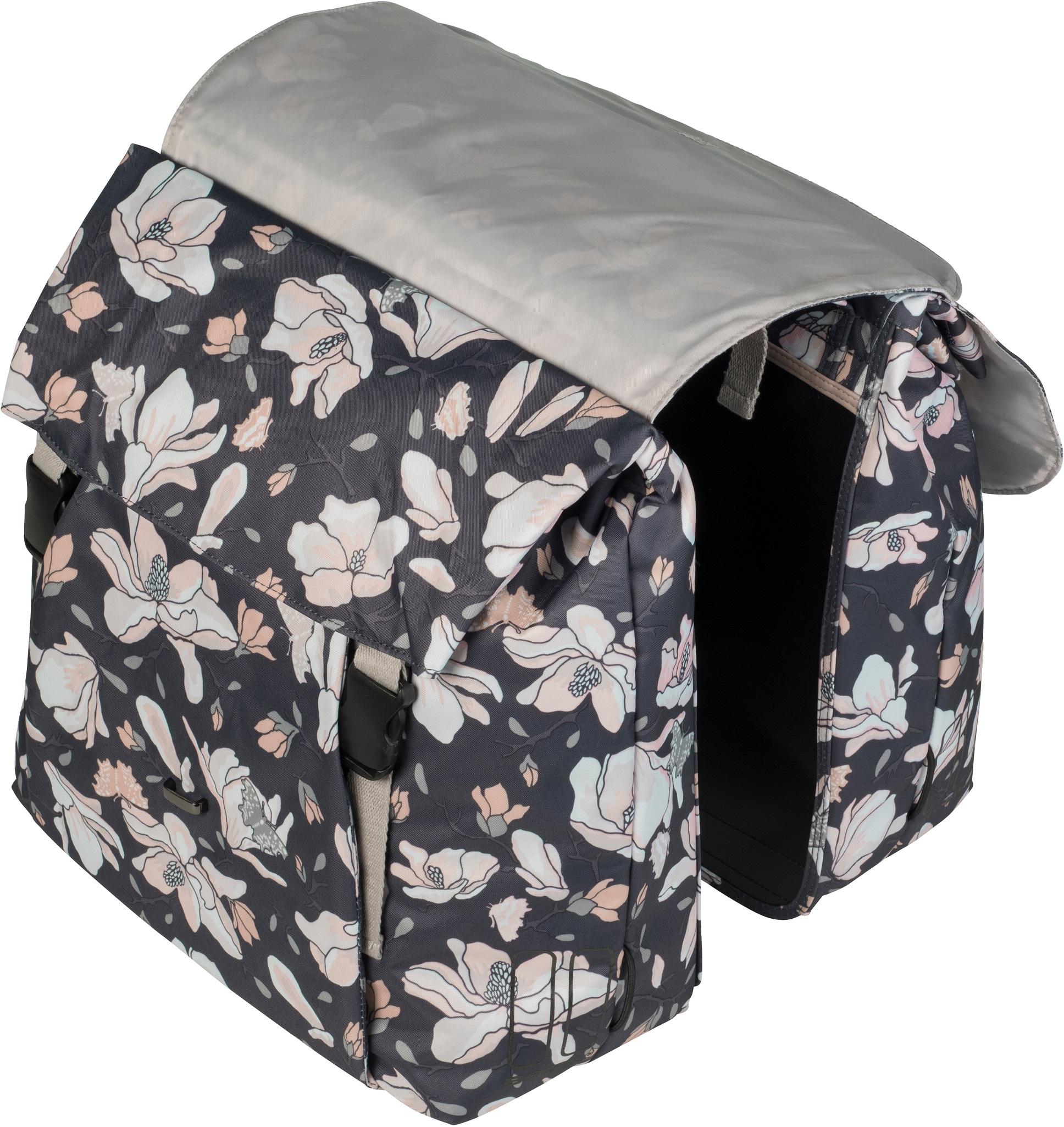 Basil Magnolia Double Pannier Bag