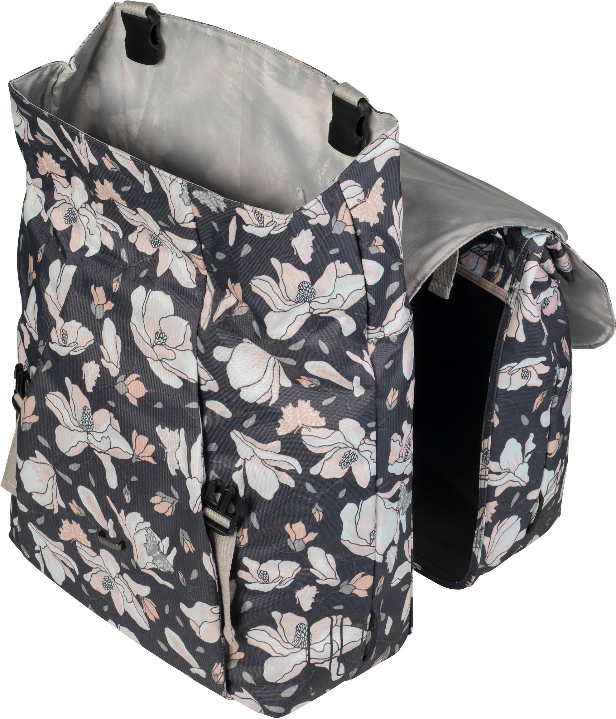 Basil Magnolia Double Pannier Bag