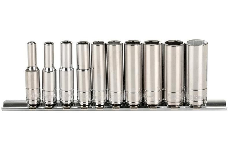 Halfords Advanced 10 Piece 1/4" Drive Deep Socket Rail Halfords Advanced 10 Piece 1/4" Drive Deep Socket Rail