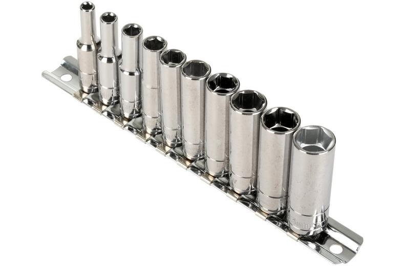 Halfords Advanced 10 Piece 1/4" Drive Deep Socket Rail Halfords Advanced 10 Piece 1/4" Drive Deep Socket Rail