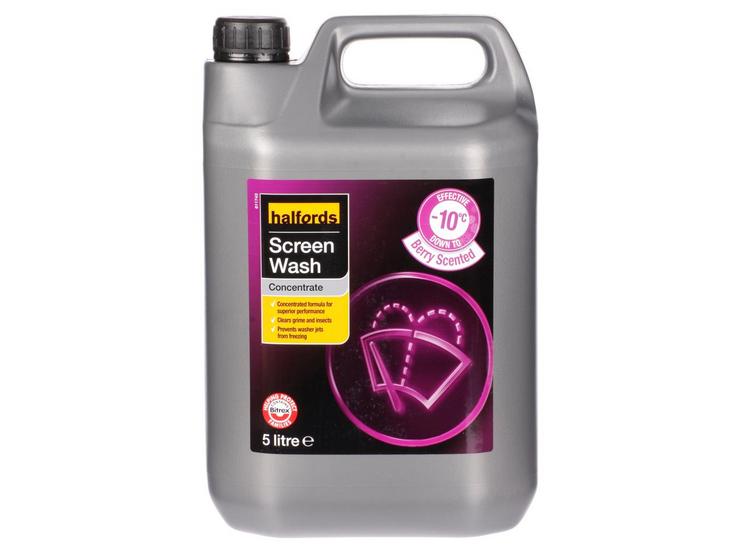 Halfords -10 Concentrate Screenwash 5L - Berry