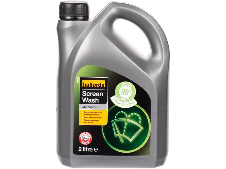 Halfords -20 Concentrated Screenwash 2L - Citrus