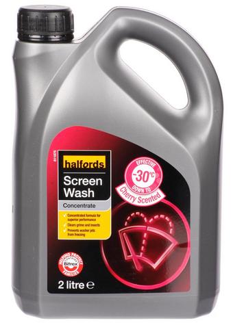 Halfords -30 Concentrated Screenwash 2L - Cherry