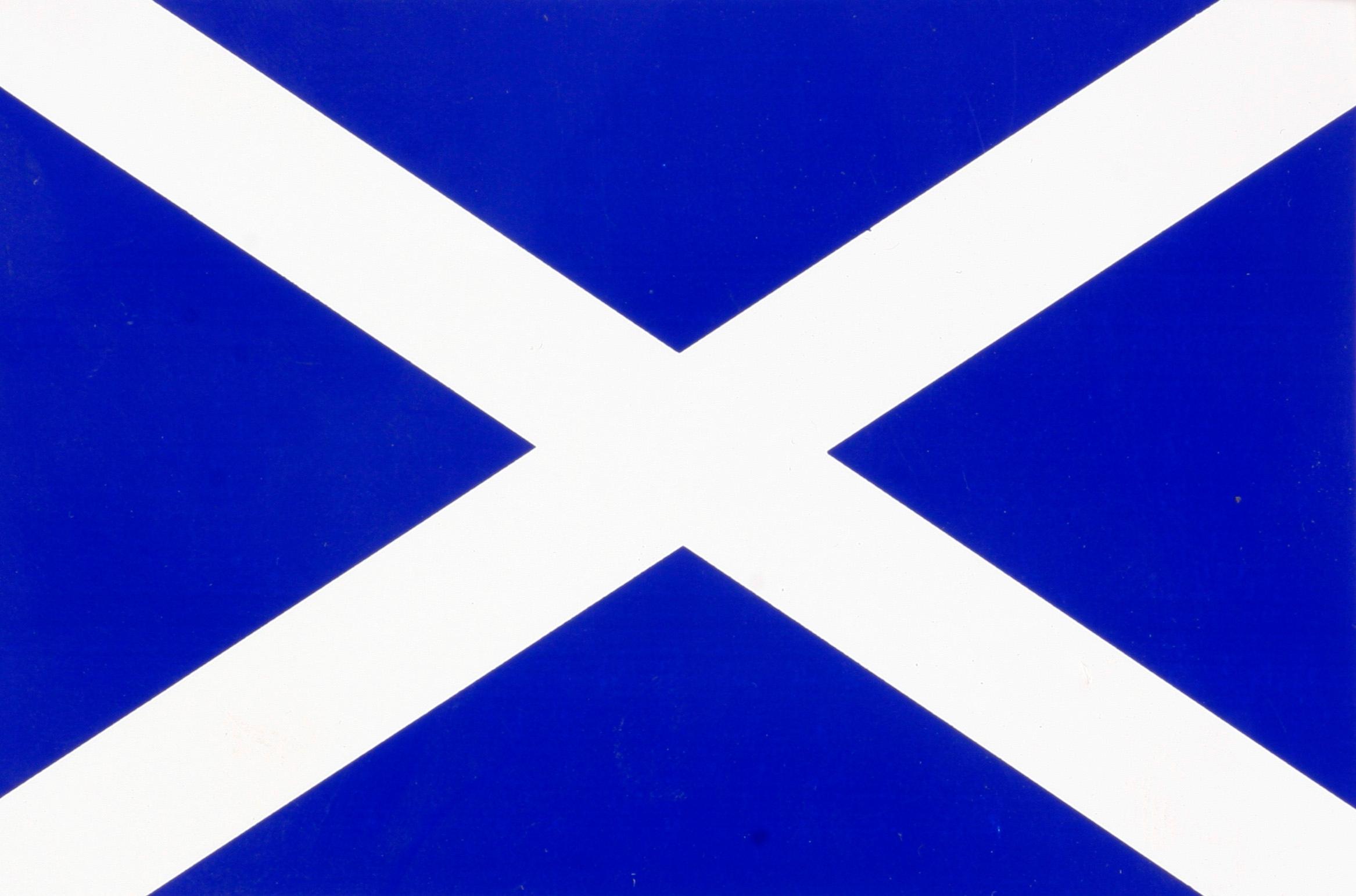 Scotland Flag Car Sticker - Medium