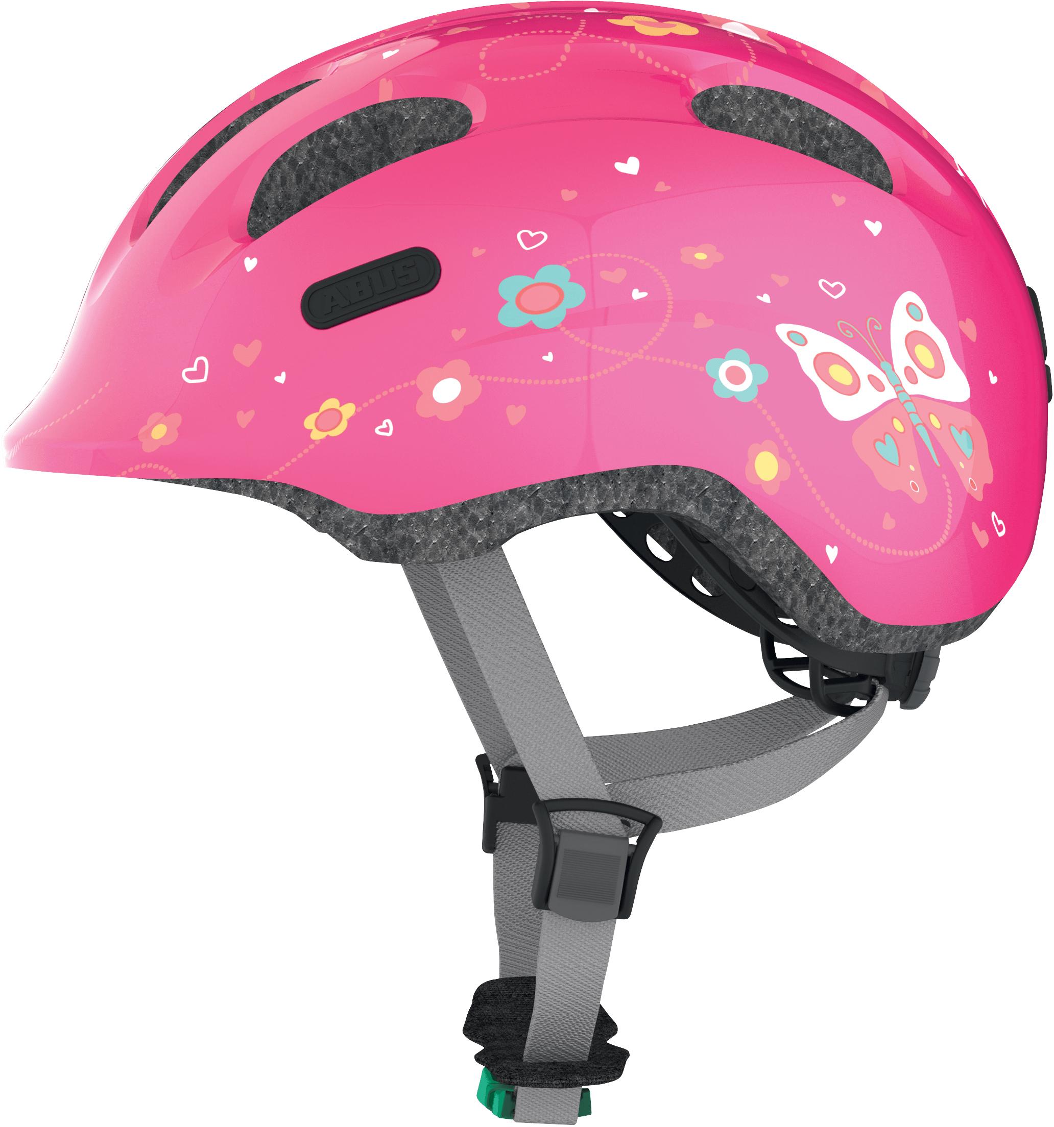 Abus Smiley 2.0 Helmet, Pink Butterfly Small