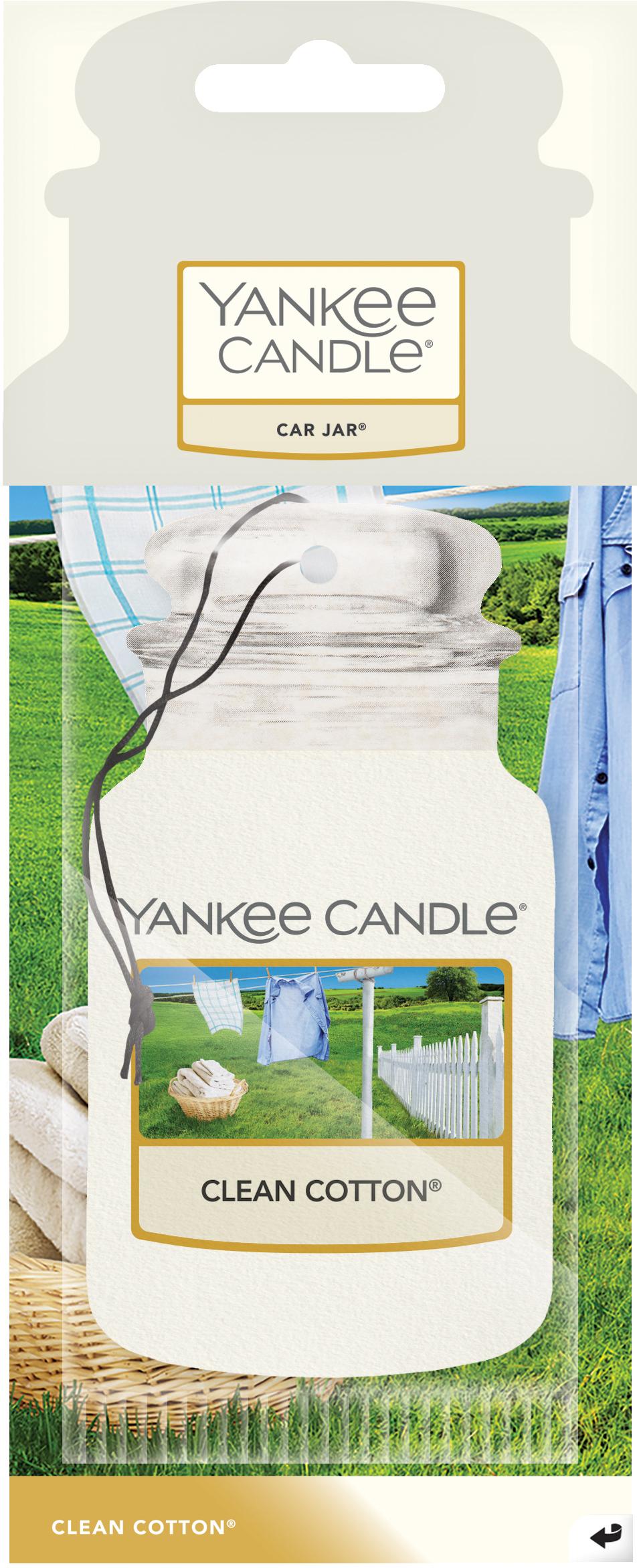 Yankee Candle Car Jar Air Freshener Clean Cotton Halfords UK