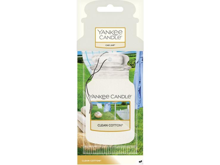 Yankee Candle Car Jar Air Freshener - Clean Cotton