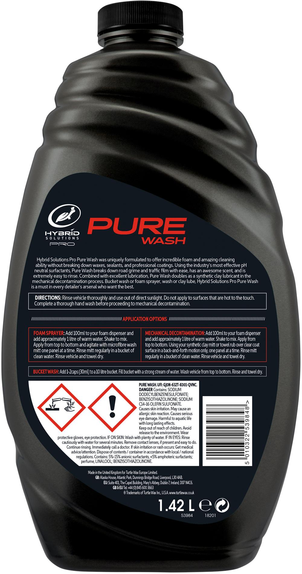 Turtle Wax Hybrid Solutions Pro Pure Wash - 1.42 Ltr