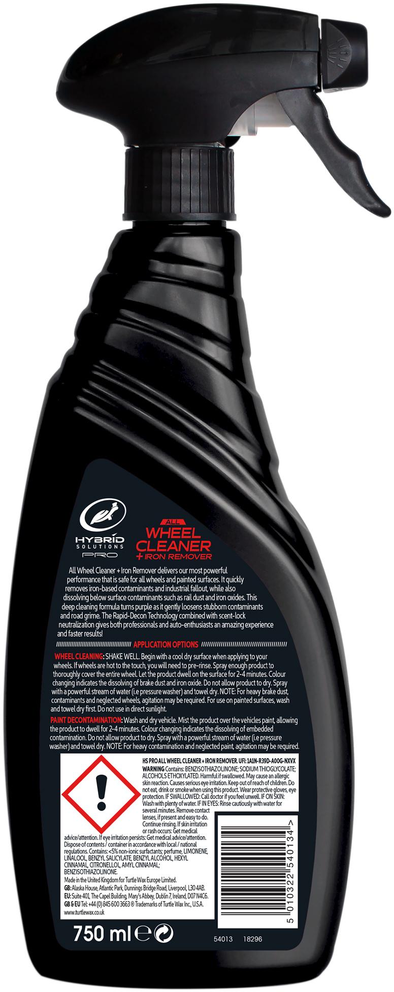 Turtle Wax Hybrid Solutions PRO All Wheel Cleaner + Iron Remover 750ml