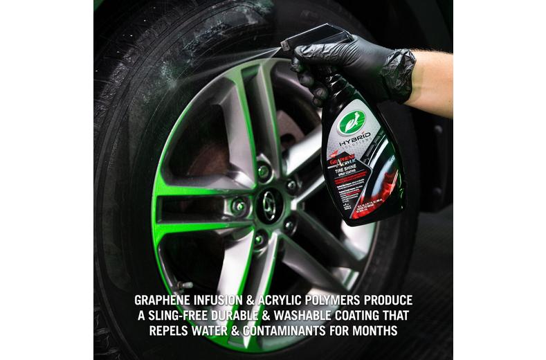 Turtle Wax Hybrid Solutions Graphene Acrylic Tyre Shine Spray Coating 680ml Turtle Wax Hybrid Solutions Graphene Acrylic Tyre Shine Spray Coating 680ml