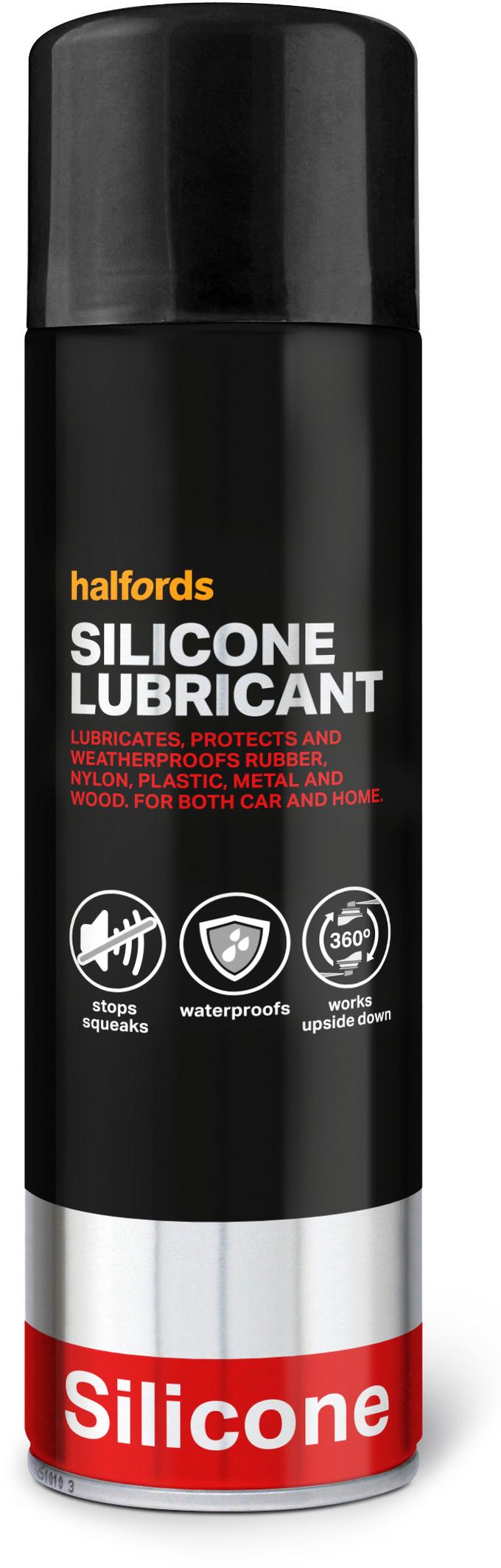 Halfords Silicone Spray Lubricant 500ml
