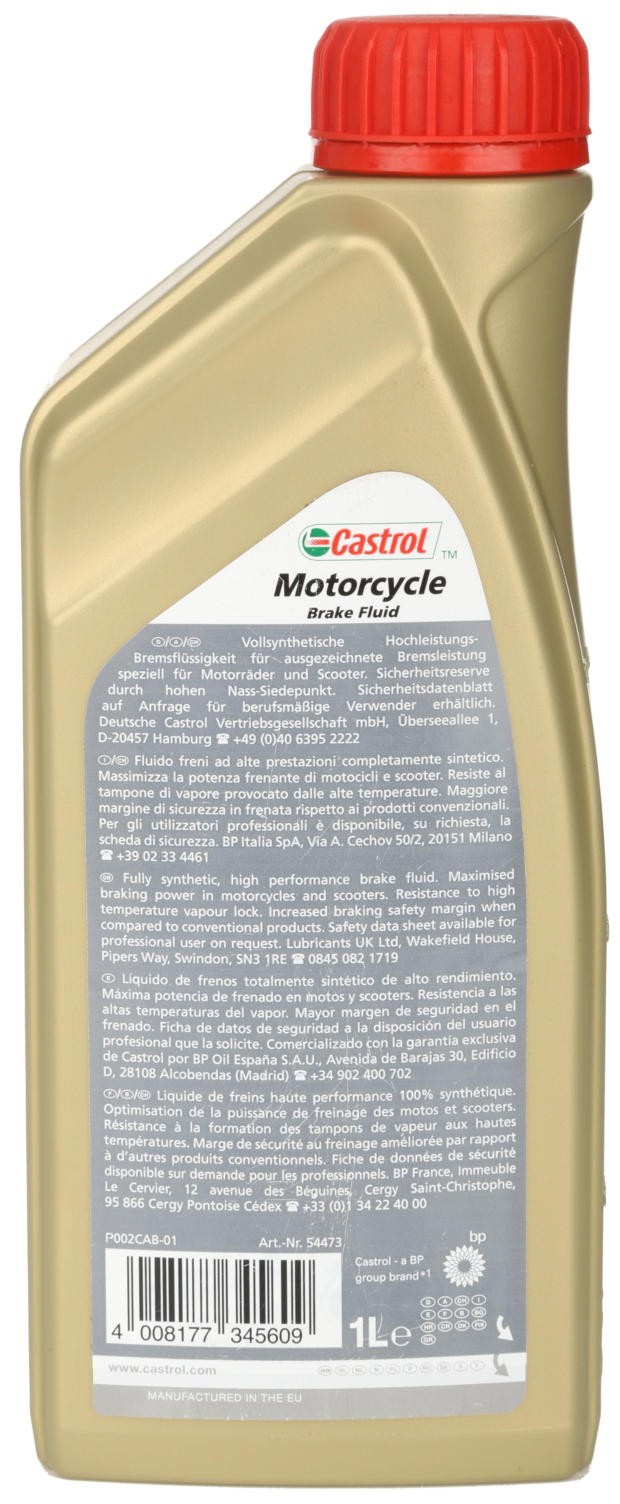 Castrol Motorbike Brake Fluid DT4 1L
