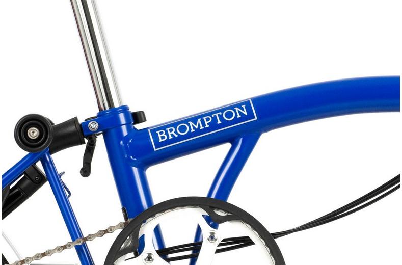 Ex-Display Brompton C Line Utility Mid Handlebar Folding Bike, Piccadilly Blue - 16" Wheel Ex-Display Brompton C Line Utility Mid Handlebar Folding Bike, Piccadilly Blue - 16" Wheel