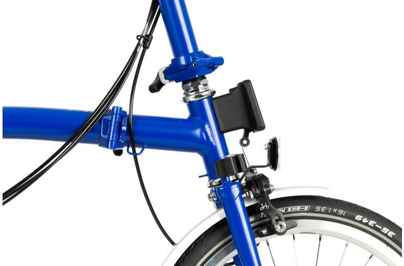 Ex-Display Brompton C Line Utility Mid Handlebar Folding Bike, Piccadilly Blue - 16" Wheel Ex-Display Brompton C Line Utility Mid Handlebar Folding Bike, Piccadilly Blue - 16" Wheel