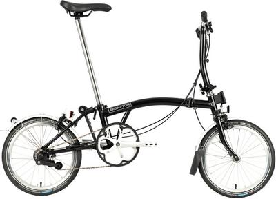 Ex-Display Brompton C Line Utility Low Handlebar Folding Bike, Black - 16" Wheel Ex-Display Brompton C Line Utility Low Handlebar Folding Bike, Black - 16" Wheel