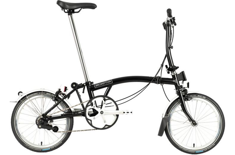 Ex-Display Brompton C Line Utility Low Handlebar Folding Bike, Black - 16" Wheel Ex-Display Brompton C Line Utility Low Handlebar Folding Bike, Black - 16" Wheel