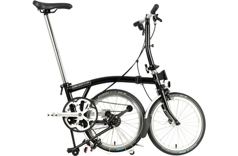 Ex-Display Brompton C Line Utility Low Handlebar Folding Bike, Black - 16" Wheel Ex-Display Brompton C Line Utility Low Handlebar Folding Bike, Black - 16" Wheel