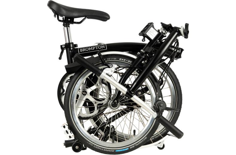 Ex-Display Brompton C Line Utility Low Handlebar Folding Bike, Black - 16" Wheel Ex-Display Brompton C Line Utility Low Handlebar Folding Bike, Black - 16" Wheel