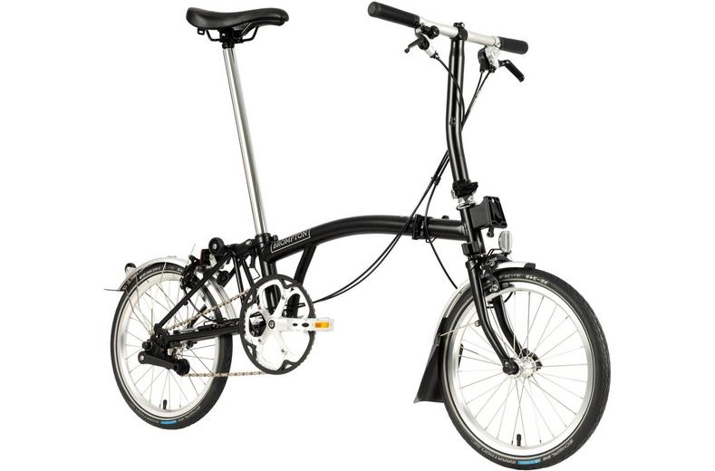 Ex-Display Brompton C Line Utility Low Handlebar Folding Bike, Black - 16" Wheel Ex-Display Brompton C Line Utility Low Handlebar Folding Bike, Black - 16" Wheel
