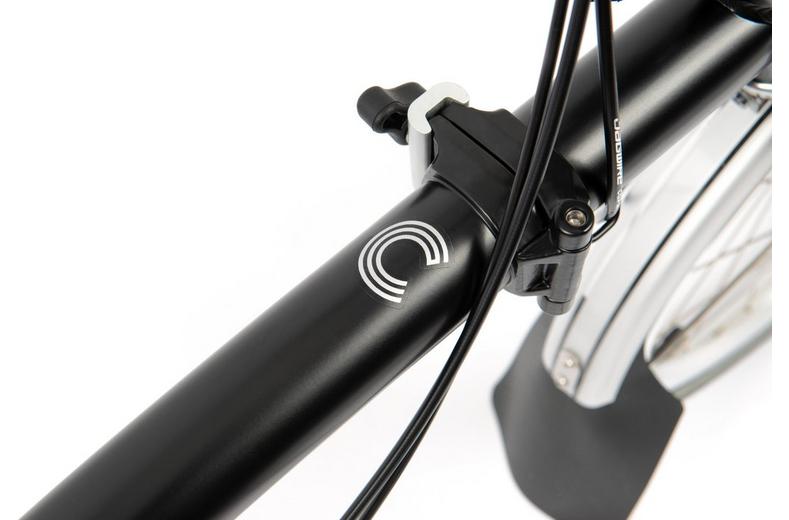 Ex-Display Brompton C Line Utility Low Handlebar Folding Bike, Black - 16" Wheel Ex-Display Brompton C Line Utility Low Handlebar Folding Bike, Black - 16" Wheel