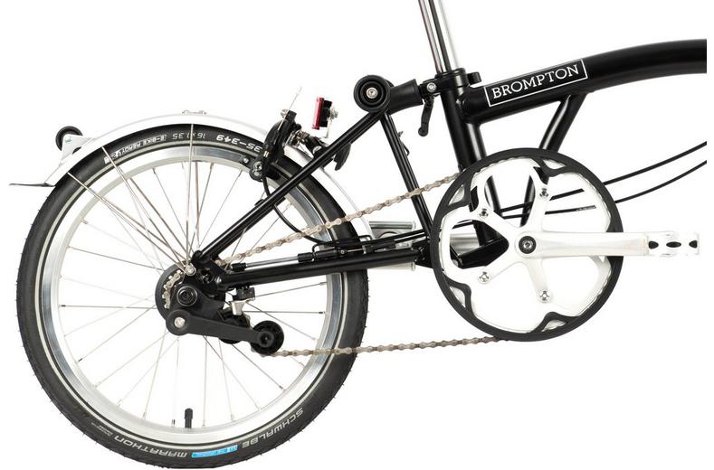 Ex-Display Brompton C Line Utility Low Handlebar Folding Bike, Black - 16" Wheel Ex-Display Brompton C Line Utility Low Handlebar Folding Bike, Black - 16" Wheel