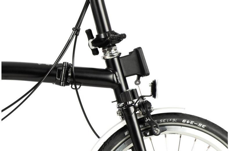 Ex-Display Brompton C Line Utility Low Handlebar Folding Bike, Black - 16" Wheel Ex-Display Brompton C Line Utility Low Handlebar Folding Bike, Black - 16" Wheel