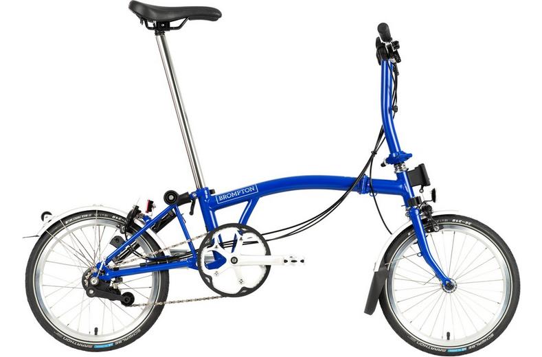 Ex-Display Brompton C Line Explore Low Handlebar Folding Bike, Piccadilly Blue - 16" Wheel Ex-Display Brompton C Line Explore Low Handlebar Folding Bike, Piccadilly Blue - 16" Wheel