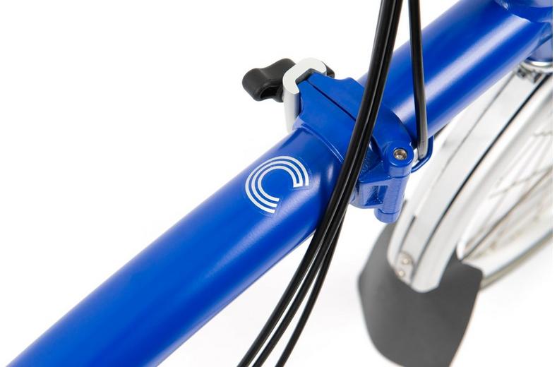 Ex-Display Brompton C Line Explore Low Handlebar Folding Bike, Piccadilly Blue - 16" Wheel Ex-Display Brompton C Line Explore Low Handlebar Folding Bike, Piccadilly Blue - 16" Wheel