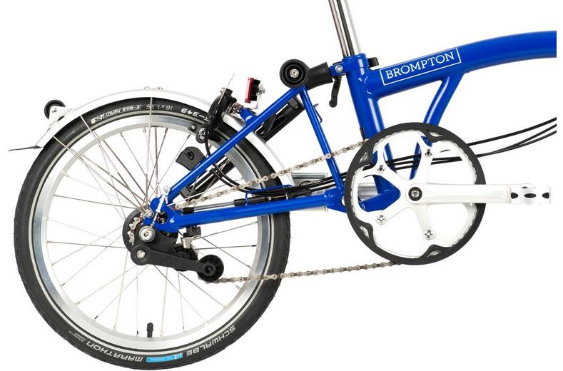 Ex-Display Brompton C Line Explore Low Handlebar Folding Bike, Piccadilly Blue - 16" Wheel Ex-Display Brompton C Line Explore Low Handlebar Folding Bike, Piccadilly Blue - 16" Wheel