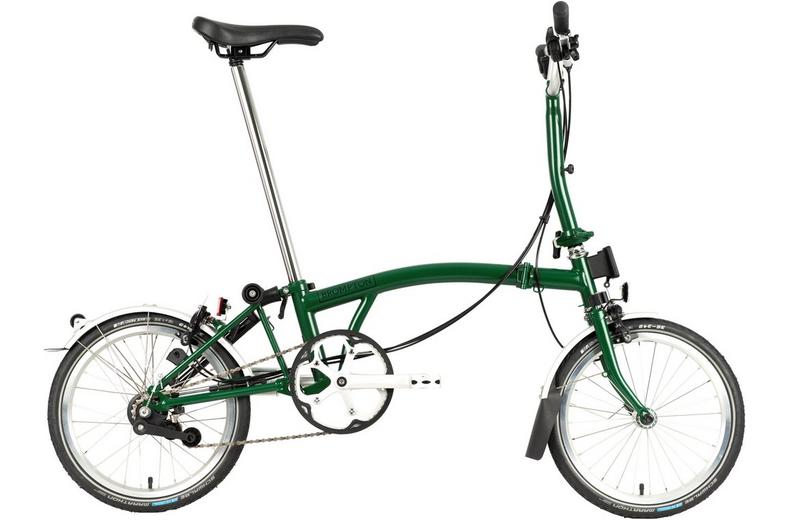 Ex-Display Brompton C Line Utility Mid Handlebar Folding Bike, Racing Green - 16" Wheel Ex-Display Brompton C Line Utility Mid Handlebar Folding Bike, Racing Green - 16" Wheel