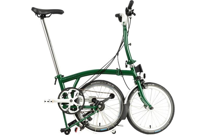Ex-Display Brompton C Line Utility Mid Handlebar Folding Bike, Racing Green - 16" Wheel Ex-Display Brompton C Line Utility Mid Handlebar Folding Bike, Racing Green - 16" Wheel