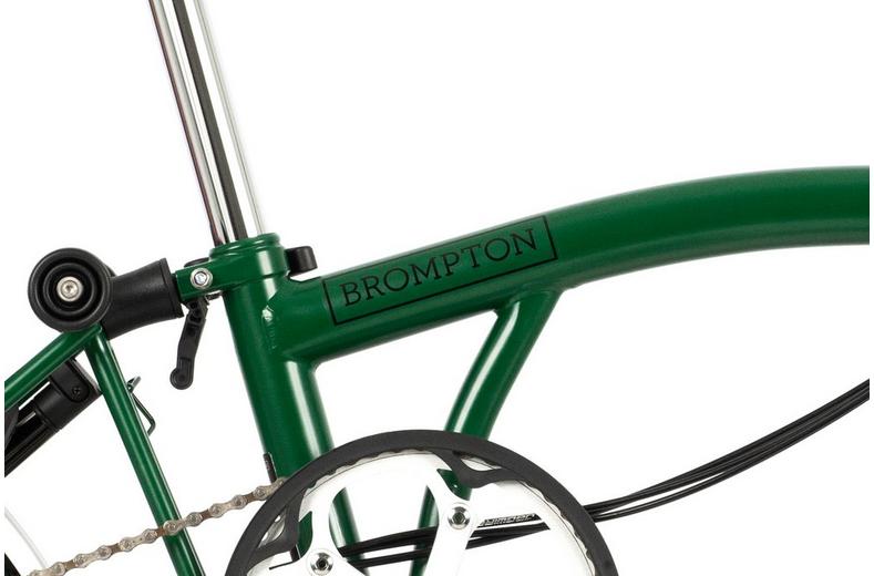 Ex-Display Brompton C Line Utility Mid Handlebar Folding Bike, Racing Green - 16" Wheel Ex-Display Brompton C Line Utility Mid Handlebar Folding Bike, Racing Green - 16" Wheel