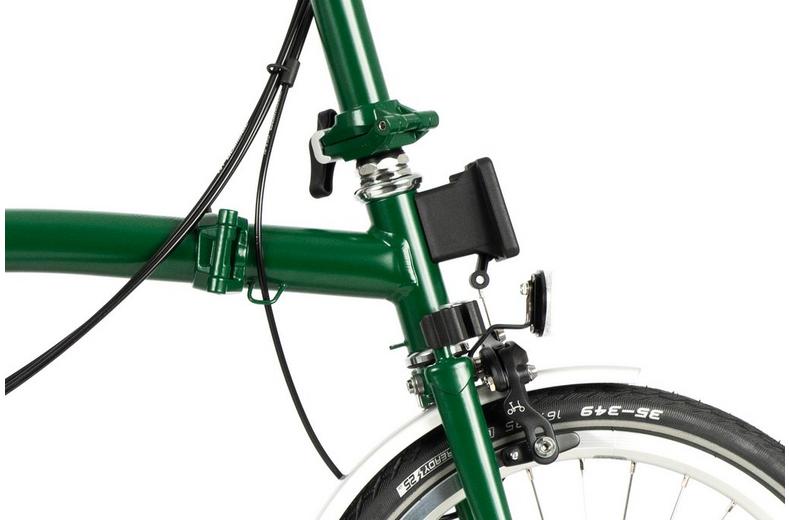 Ex-Display Brompton C Line Utility Mid Handlebar Folding Bike, Racing Green - 16" Wheel Ex-Display Brompton C Line Utility Mid Handlebar Folding Bike, Racing Green - 16" Wheel