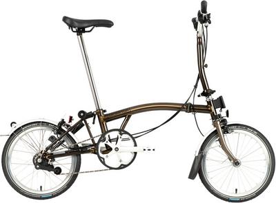 Ex-Display Brompton C Line Explore Mid Handlebar Folding Bike, Black Lacquer - 16" Wheel Ex-Display Brompton C Line Explore Mid Handlebar Folding Bike, Black Lacquer - 16" Wheel