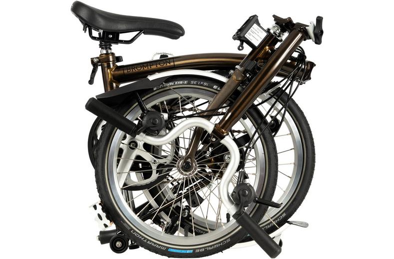 Ex-Display Brompton C Line Explore Mid Handlebar Folding Bike, Black Lacquer - 16" Wheel Ex-Display Brompton C Line Explore Mid Handlebar Folding Bike, Black Lacquer - 16" Wheel